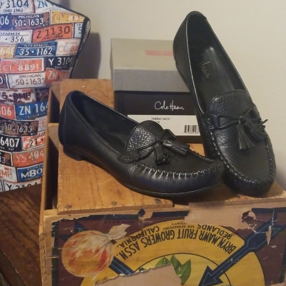 Cole Haan black loafers